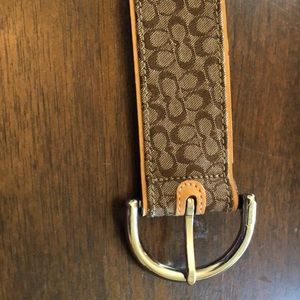 Coach brown/tan belt
